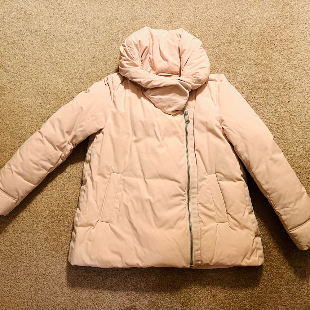 Zara baby pink winter jacket